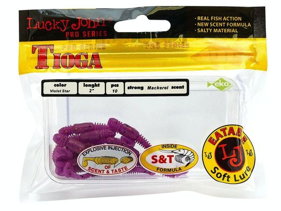 Виброхвост Lucky John Лаки Джон Tioga 2" S26 10 шт в упаковке | Зображення 1