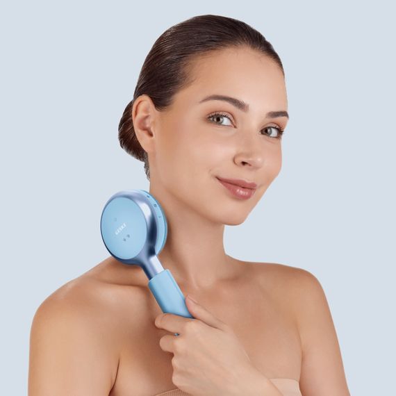 Звукова світлодіодна щітка для всього тіла GESKE Sonic LED Full-Body Brush&Intensive Exfoliator 9в1 aquamarine | Зображення 3