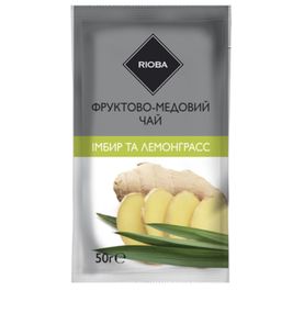 Напій Rioba концентрований чай Імбир та лемонграс 50 г 12шт упаковка