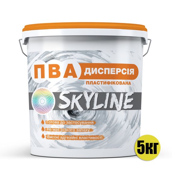 Дисперсія ПВА пластична готова до застосування SkyLine 5 кг | Зображення 1