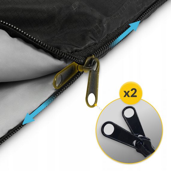 Спальний мішок (спальник) кокон Mountain Goat Pro+ MG0016 0 ...+10°C R Black/Olive (P-5905973400978) | Зображення 5