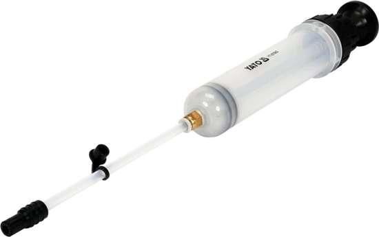 Шприц ручний для відсмоктовування технічної рідини YATO : 200 мл YT-07083