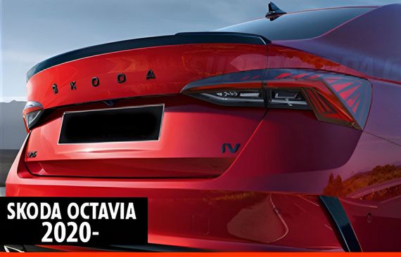 Спойлер DPT V-1 (Черный Глянец) для Skoda Octavia IV A8 2020- гг