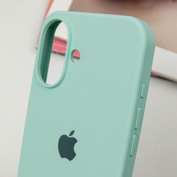 Чохол Silicone Case Full Protective (AA) для Apple iPhone 16 (6.1") Бірюзовий / Turquoise | Зображення 6