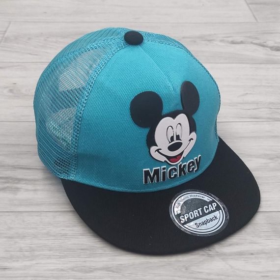 Кепка дитяча снепбек (Snapback) з сіточкою у стилі Міккі Червоний з чорним 50-54р (2225) | Зображення 4