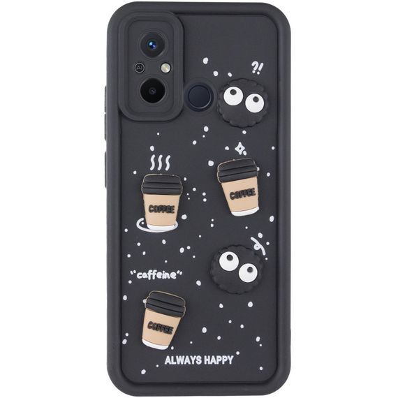 Чехол TPU Toys Case для Xiaomi Redmi 12C / Poco C55 Black / Always Happy | Зображення 1