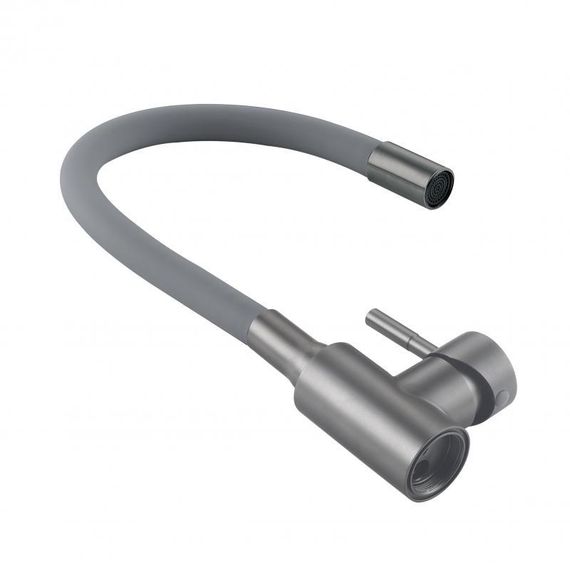 Смеситель для кухни Lidz Aria 015F3 (k35) с гибким изливом LDARI015F3GGRP49565 Graphite/Grey | Зображення 5