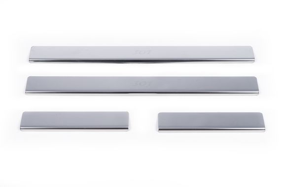 Накладки на пороги Carmos V1 (4 шт, нерж) для Peugeot 301 | Зображення 1