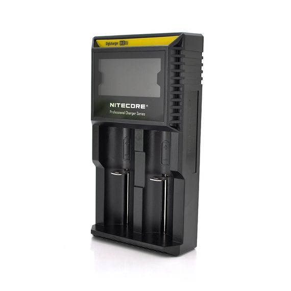 Зарядний пристрій універсальний Nitecore Digicharger D2, 2 канали, LCD дисплей, підтримує Li-ion, Ni-MH та Ni-Cd AA (R6), ААA | Зображення 1