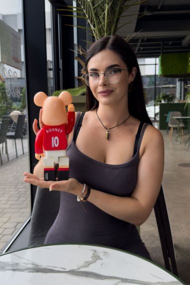 Фигурка Bearbrick MFC дизайнерська статуетка ведмідь Беарбрік 28 см mb040 червоний | Зображення 5