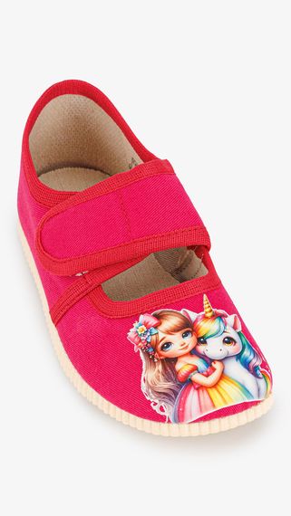 Капці для дівчинки Берегиня 0222 Єдиноріг2 18,5 Малиновий shop (2000999318320) | Зображення 5