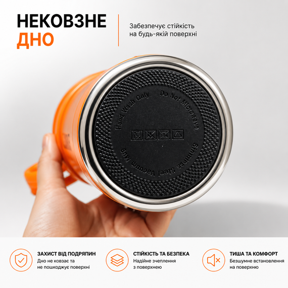Термокружка з трубочкою та ручкою 1 л (1000 мл) з нержавіючої сталі 316 — вакуумна термопляшка для авто, спорту та подорожей | Зображення 5