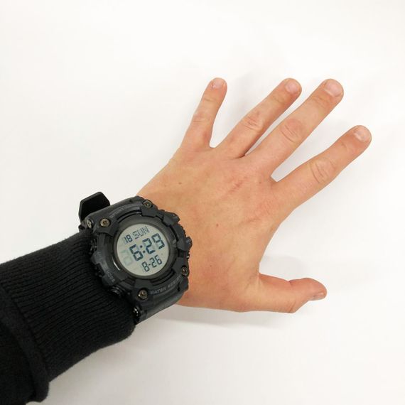 Годинник наручний чоловічий SKMEI 1968BKWT BLACK-WHITE, годинник армійський скмей | Зображення 6