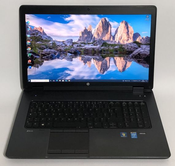 Мобильная рабочая станция Б-класс HP ZBook 17 G1 / 17.3" (1920x1080) TN / Intel Core i7-4710MQ (4 (8) ядра по 2.5 - 3.5 GHz) / 16 GB DDR3 / 256 GB SSD / nVidia Quadro K3100M, 4 GB GDDR5, 256-bit / WebCam / Win 10 Pro б/у | Зображення 1