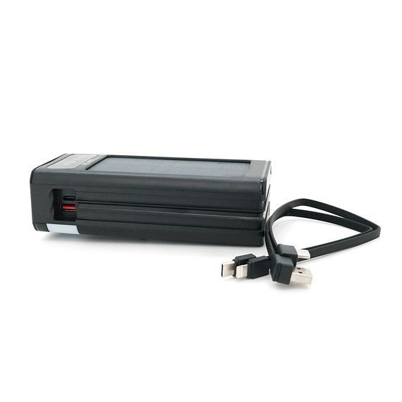 Powerbank 7GO GPW-09 30000mAh, Solar, 22.5W, LCD Display, Выходы: 2xUSB Type-C | Зображення 5