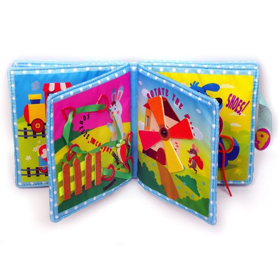 Развивающая книжка-шуршалка "Котенок" 823406 с липучками | Зображення 2