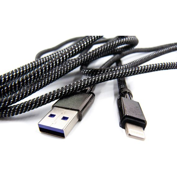 Дата кабель USB 3.0 AM to Lightning 1.0m 4A black Dengos (NTK-L-KPR-USB3-BLACK) | Зображення 3