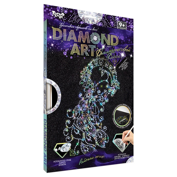 Комплект креативної творчості "DIAMOND ART" DAR-01, 10 видів  Райська птиця