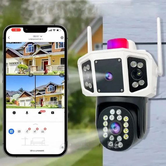 Вулична WiFi камера 4Мп з двома об'єктивами XPRO YC101 (234574568_1345) | Зображення 6