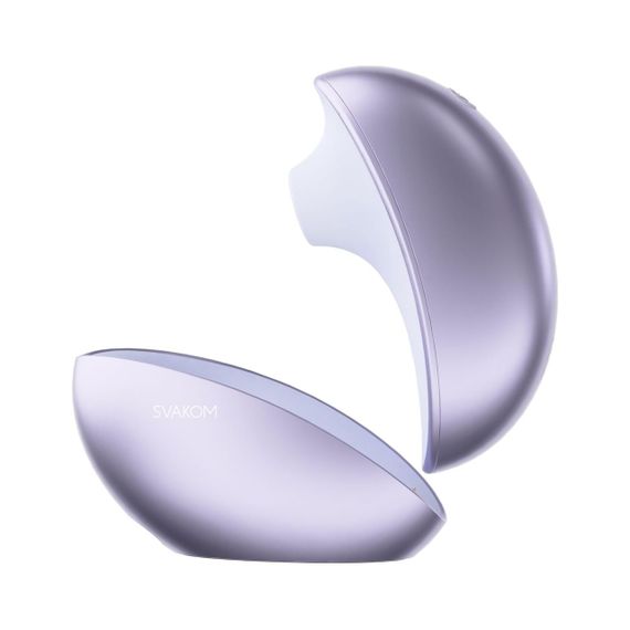 Вакуумний кліторальний стимулятор Svakom Pulse Galaxie Metal Lilac – стимулятор і зоряний проєктор в одному | Зображення 1