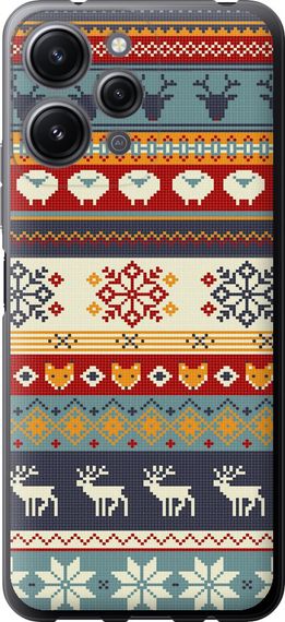 Чехол на Xiaomi Redmi 12 Рождественский орнамент "3303u-3114-17620"