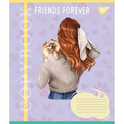 Тетрадь Yes Friends forever 24 листов клетка (767015) | Зображення 8