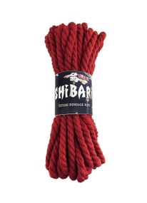 Бавовняна мотузка для шібарі Feral Feelings Shibari Rope, 8 м червона Sex Aura