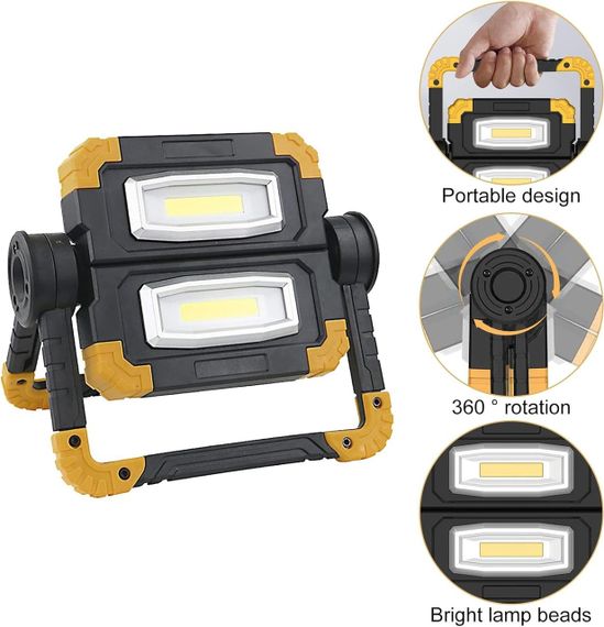 Універсальний вуличний світлодіодний ліхтар — робочий, аварійний, для ремонту авто, зручний у використанні | Зображення 3