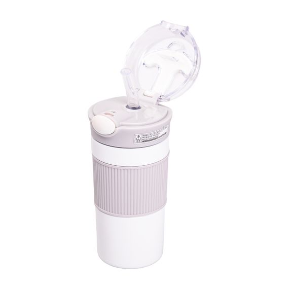 Термочашка з трубочкою 400 мл бежева HPGM3001BE | Зображення 3