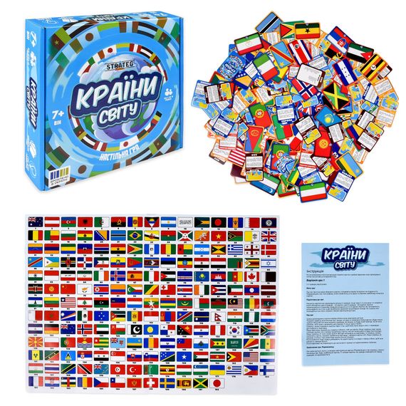 Настільна гра Strateg Країни світу 30952 Різнокольоровий shop (4823113893088) | Зображення 1