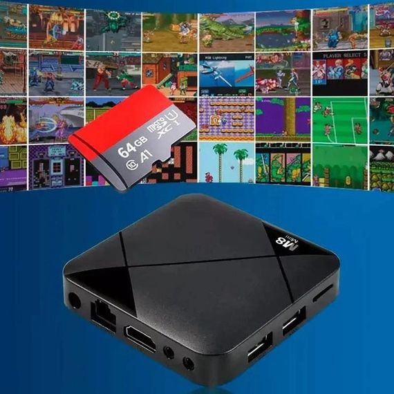 Игровая приставка ретро Android TV 10 4G Wi-Fi HD, Портативная ретро консоль OI-505 для телевизора | Зображення 2
