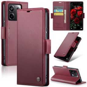 Шкіряний чохол-книжка Retro Case для Xiaomi Redmi Note 13 Pro 5G / Poco X6 колір Червоний