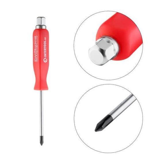 Викрутка ударна PH1x75мм INTERTOOL HT-04861 | Зображення 1