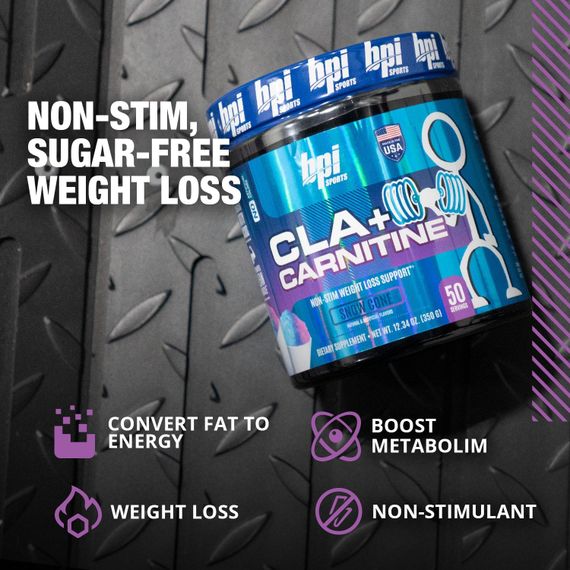 Жиросжигатель Bpi Sports CLA + Carnitine 700 г, Snow Cone | Зображення 2