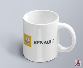 Чашка  з принтом авто логотип Renault  (02010102042)