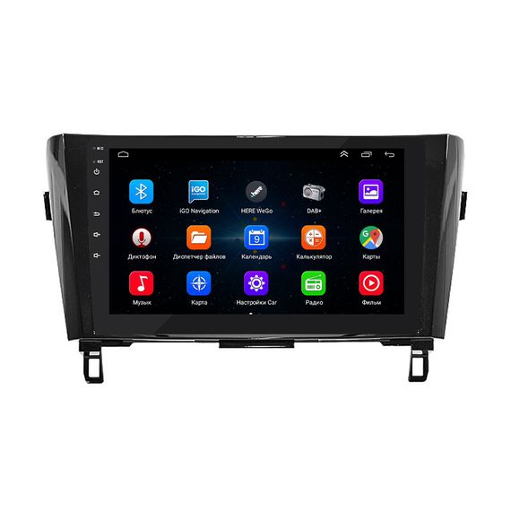Штатная магнитола Lesko для Nissan Rogue II Рестайлинг 2016-2020 экран 10" 1/16Gb/ Wi-Fi Optima GPS Android | Зображення 1