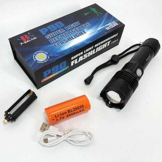 Зручний ручний ліхтар X-Balog BL-B88-P90, Акумуляторний ліхтар для домашнього використання VI-89 | Зображення 1