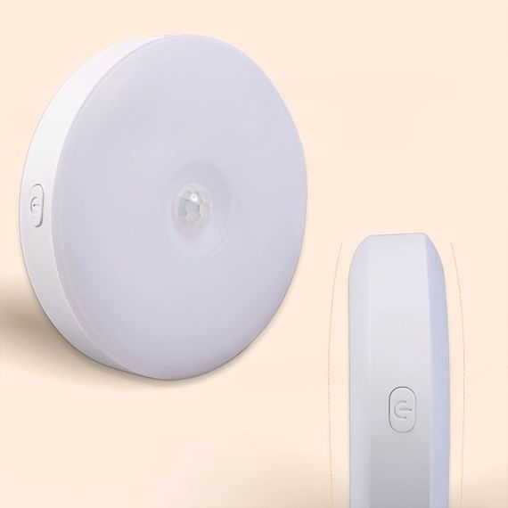 LED лампа с датчиком движения, на аккумуляторе, комплект 2 шт. три режима света, Type-C | Зображення 1
