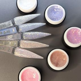 Набір 5 гелів для нарощення нігтів Slime gel Mi по 5мл