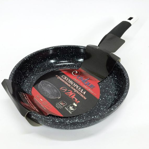 Сковорода Unique UN-5133 антипригарна 20см, Міцна сковорідка з антипригарним покриттям ідеальна | Зображення 1