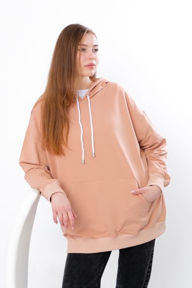 Худі жіночий (оверсайз) Носи своє XL/181 Бежевий (p-13946-156190) | Зображення 1
