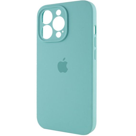 Чохол Silicone Case Full Camera Protective (AA) для Apple iPhone 15 Pro Max (6.7") Бірюзовий / Marine Green | Зображення 2