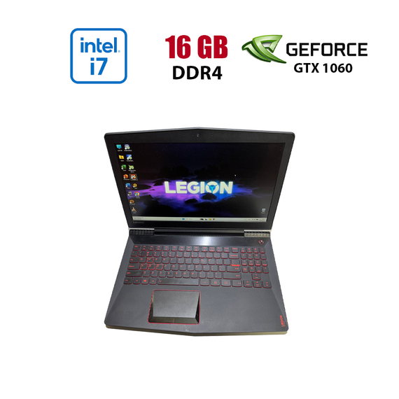 Игровой ноутбук Lenovo Legion Y520 / 15.6" (1920x1080) IPS / Intel Core i7-7700HQ (4 (8) ядра по 2.8 - 3.8 GHz) / 16 GB DDR4 / 256 GB SSD / nVidia GeForce GTX 1060 Max-Q, 6 GB GDDR5, 192-bit / WebCam б/у