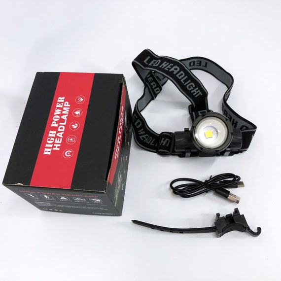 Тактичний налобний ліхтар на акумуляторі PLD-5835-P50, Налобний ліхтар з кріпленням на голову IE-61 | Зображення 5