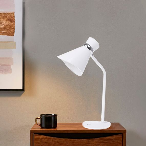 Настольная лампа на гибкой ножке офисная MTL-36 WH E27 | Зображення 6