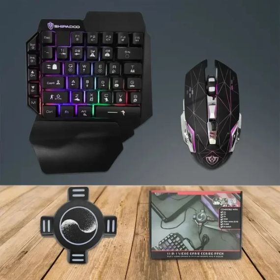 Набір з клавіатурою мишкою та конвертером Ігровий для консолей Combo Gaming Клавіатура Миша Хаб Mix Pro | Зображення 4