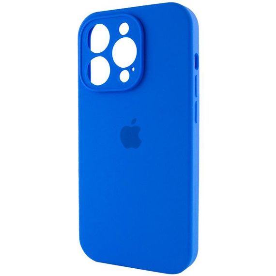 Чехол Silicone Case Full Camera Protective (AA) для Apple iPhone 15 Pro Max (6.7") Синий / Capri Blue | Зображення 2