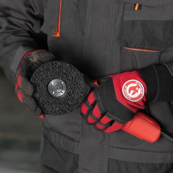 Диск зачисний з спіненого абразиву чорний 125*22.2*13 мм, P46, T27 INTERTOOL BT-0602 | Зображення 7