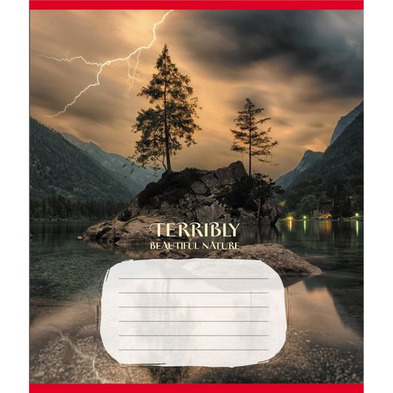 Зошит учнівський "Неймовірно красива природа" 024-560107L-3 в лінію, 24 аркуші