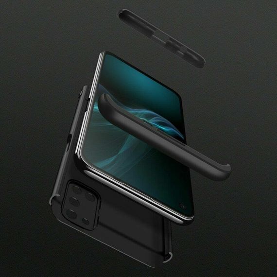 Чохол GKK 360 градусів для Oppo A52 колір Чорний | Зображення 4